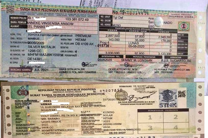 Bayar pajak kendaraan tanpa STNK BPKB dan KTP asli di akhir tahun