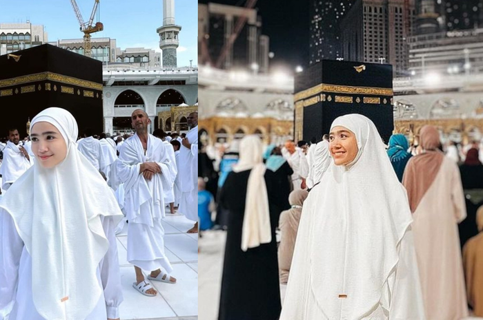 Febby Rastanty menjalankan ibadah umrah saat akhir tahun
