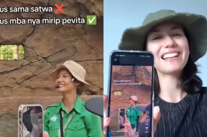 Reaksi Pevita Perce saat tahu ada wanita pemandu wisata mirip dirinya