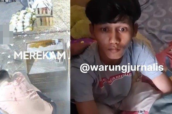 Seorang penjaga kios buah disiram air keras lalu dibacok hingga meninggal oleh seseorang.