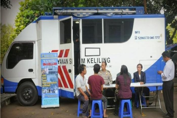 Foto ilustrasi SIM keliling Jakarta. Pas banget perpanjang SIM di saat liburan.