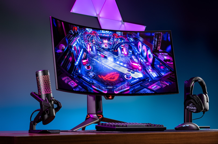 ASUS menghadirkan monitor gaming dengan panel OLED dan bentuk melengkung, ROG Swift OLED PG34WCDM