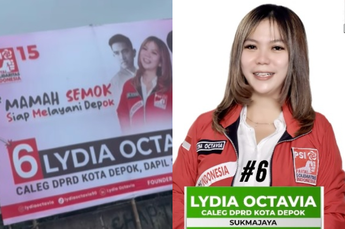 Baliho caleg di Depok bikin gagal fokus.