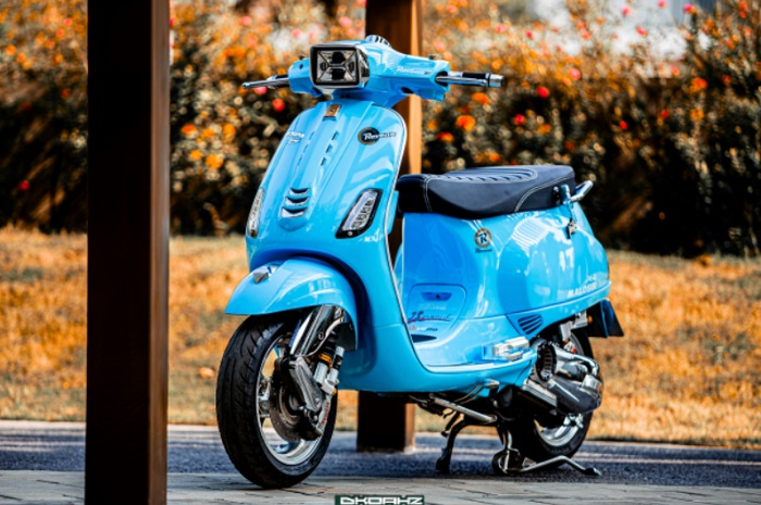 Modifikasi motor Vespa LX 150 3V ganti baju jadi Vespa S.