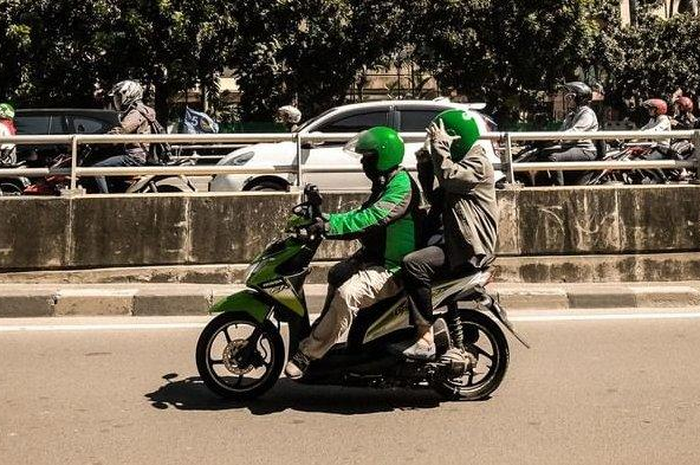 Ilustrasi driver ojol.