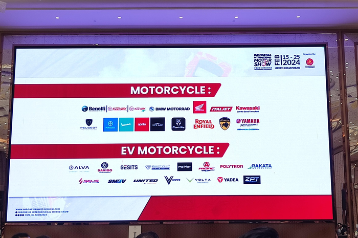 Daftar 30 pabrikan motor yang berpartisipasi IIMS 2024. Ada motor listrik dan merek baru!