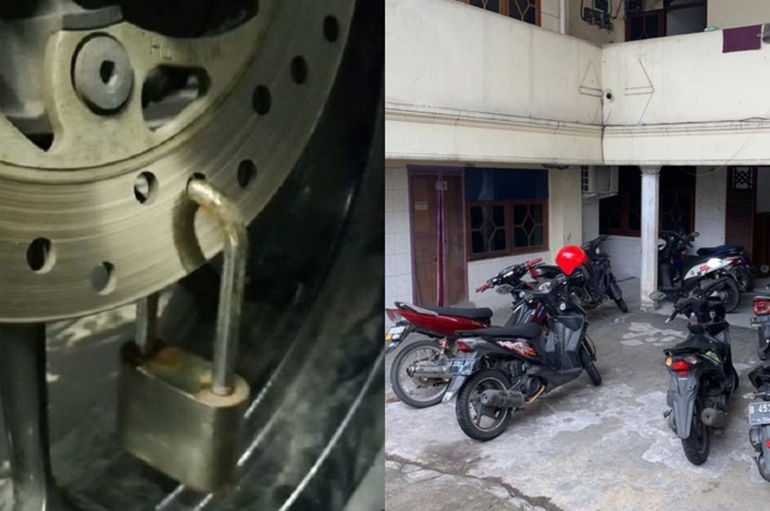 Lokasi kos di Warakas tempat maling motor gondol Honda BeAT. Padahal pakai gembok cakram dan kunci setang.