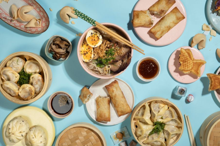 Ilustrasi makanan di festival kuliner