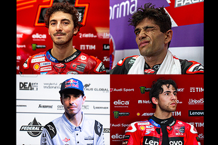 4 besar tercepat tes pramusim MotoGP 2024 Sepang; Francesco Bagnaia, Jorge Martin dan Eneas Bastianini serta Alex Marquez terungkap fakta uniknya