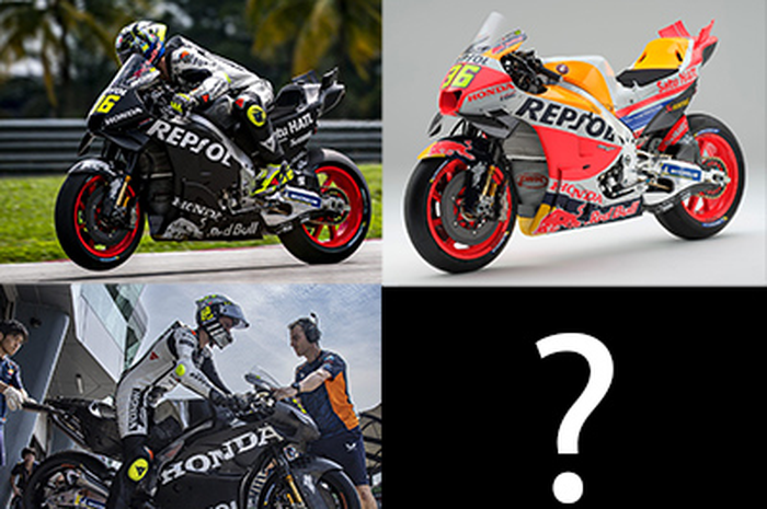 Penasaran livery Repsol Honda Team MotoGP 2024 seperti apa. Livery Repsol Honda Team sudah ketahuan dari tes pramusim MotoGP Sepang (atas)