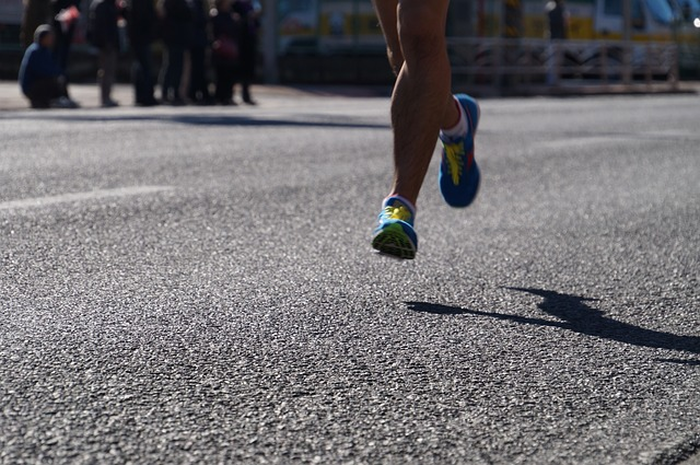 Ilustrasi lari maraton