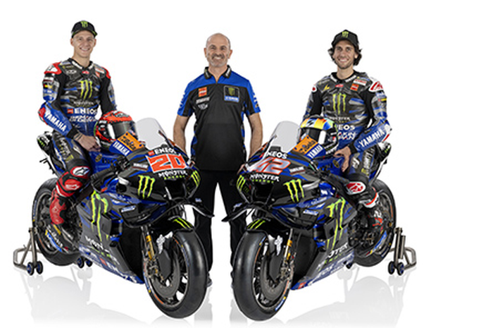 Massimo Meregalli (tengah) ungkap fakta sebenarnya bikin Fabio Quartararo (kiri) dicap pembalap MotoGP doyan komplain, bersama Alex Rins (kanan)