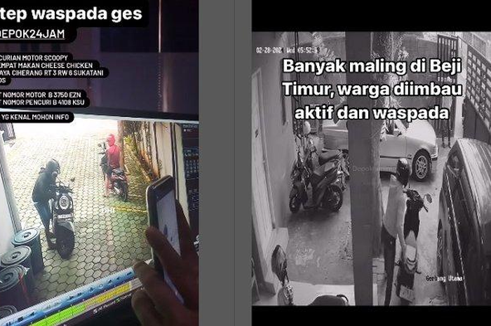 Jelang bulan puasa aksi maling motor makin marak di Depok