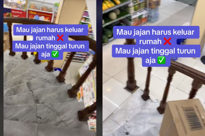 rumah unik wanita di Jakarta satu lantai dengan minimarket, tak perlu keluar jika ingin jajan