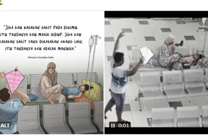 Video haru saat seorang ayah sedang berjuang menghibur putrinya yang terbaring di rumah sakit viral di media sosial X usai diunggah akun @alfinrizalisme Minggu (3/3/2024).