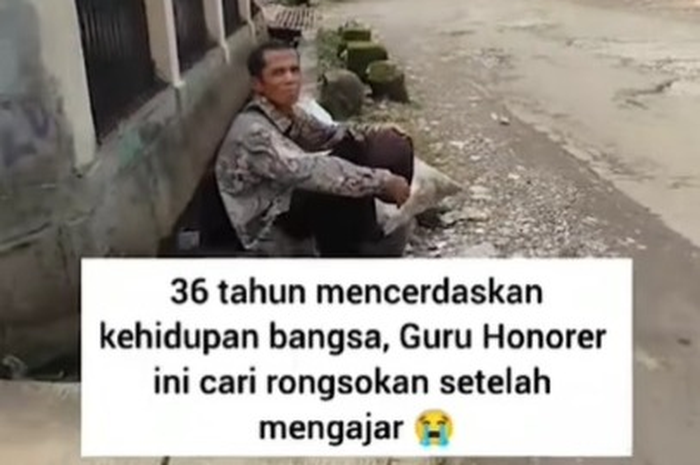 Viral, Kisah Pak Alvi Guru Mengajar 36 Tahun Masih Honorer, Banting Tulang Kerja Sampingan Cari Rongsokan Setiap Pulang Mengajar dari Sekolah   
