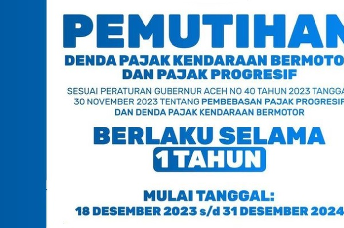 Buruan bayar pajak motor Anda sebelum data STNK dihapus, 2 provinsi masih adakan pemutihan pajak motor 2024.