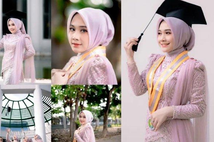 Efrida, wisudawati di Kalimantan Selatan yang viral gegara wajahnya mirip Nagita Slavina.