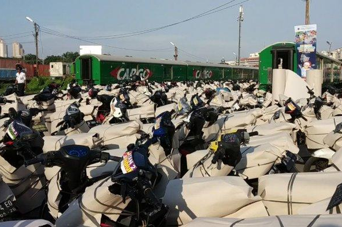 (ILUSTRASI) Program mudik motor gratis Lebaran 2024 siap dibuka PT KAI.