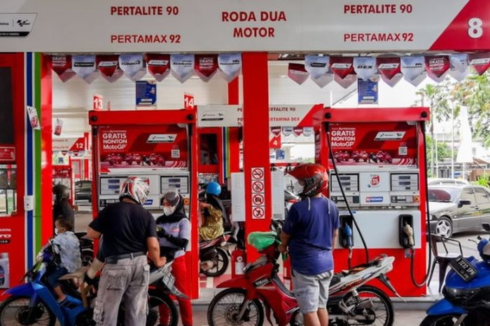 (ILUSTRASI) Bakal ada beberapa jenis motor dilarang beli Pertalite di SPBU Pertamina.