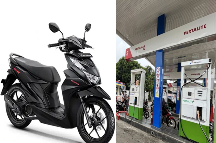 Berapa isi bensin Honda BeAT pakai Pertalite hingga full tank?