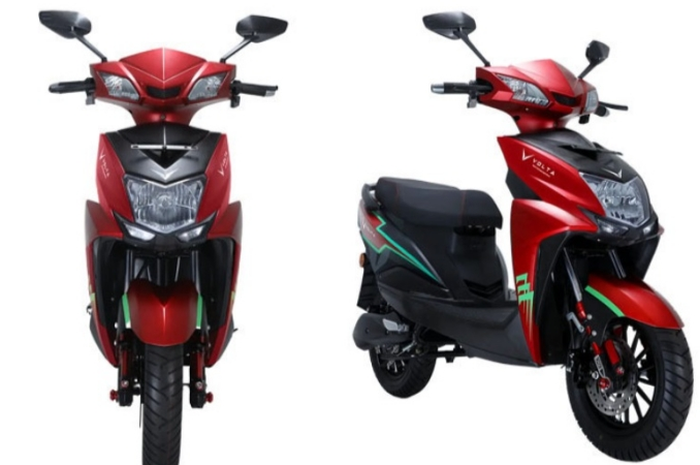 Motor listrik harga murah bisa pilih Volta 401 yang sudah dibekali tombol rahasia dan fitur unggulan, dapat potongan Rp 7 juta.