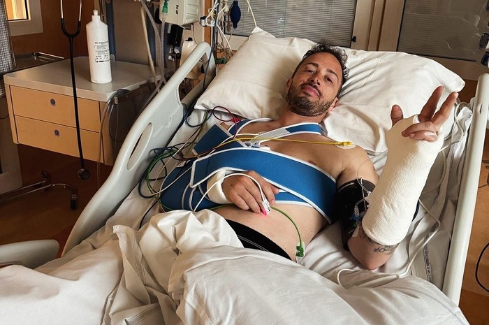 Kondisi Andrea Dovizioso usai kecelakaan saat latihan motor motocorss.
