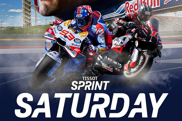 Ilustrasi balap Sprint MotoGP Amerika 2024.