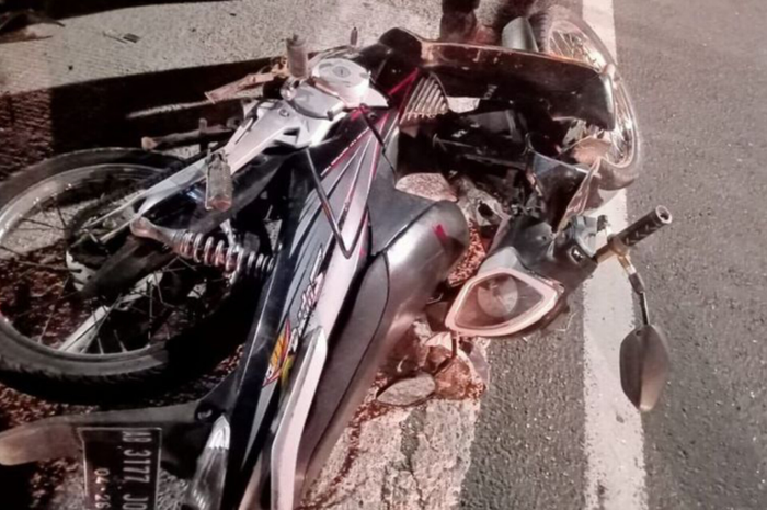 Ilustrasi kecelakaan motor selama mudik Lebaran 2024.