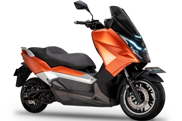 Tampilan motor listrik baru Polytron T-Rex.