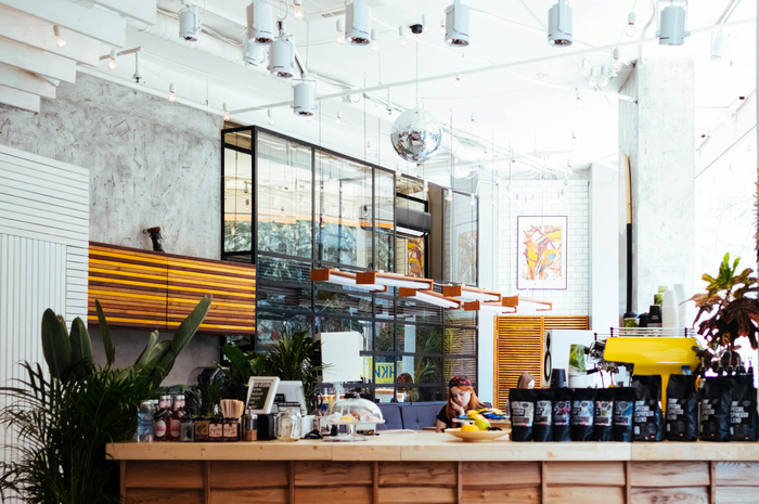 Ilustrasi coffee shop