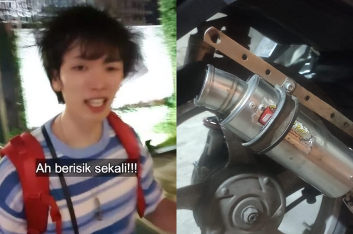 Turis Korea ini kesal dengan suara bising motor yang memakai knalpot brong.