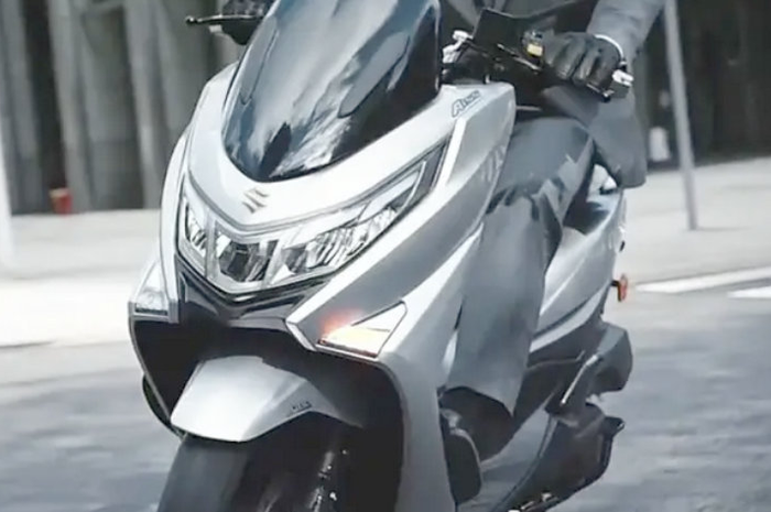 Tampang Suzuki Burgman 150 yang dikabarkan akan segera diluncurkan dalam waktu dekat. Harganya menggiurkan. 