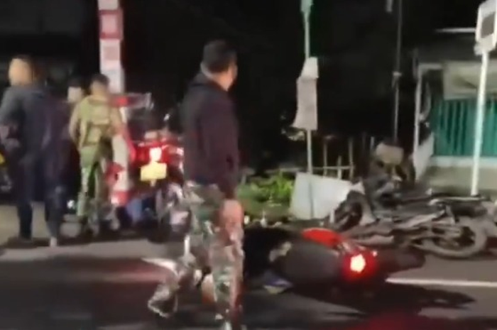Geng motor berulah di komplek militer langsung kena salam olahraga TNI