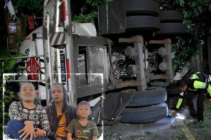 Satu keluarga tewas usai Kawasaki Ninja dihajar truk pengangkut gas di Bojonegoro