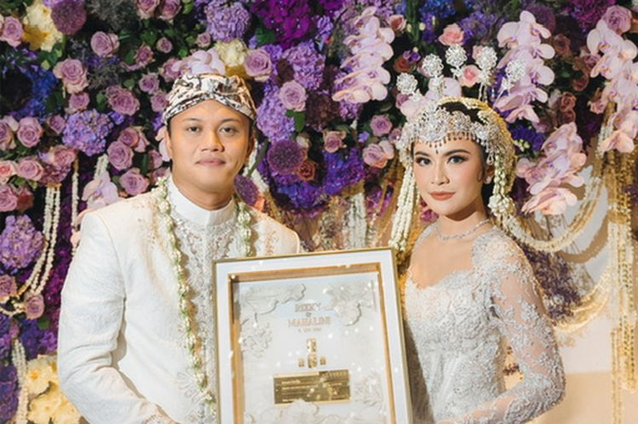 Rizky Febian dan Mahalini di Kuningan, Jakarta Selatan, Jumat (10/5/2024).