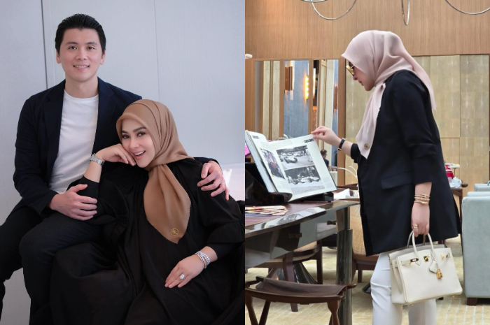 Syahrini hamil anak pertama.