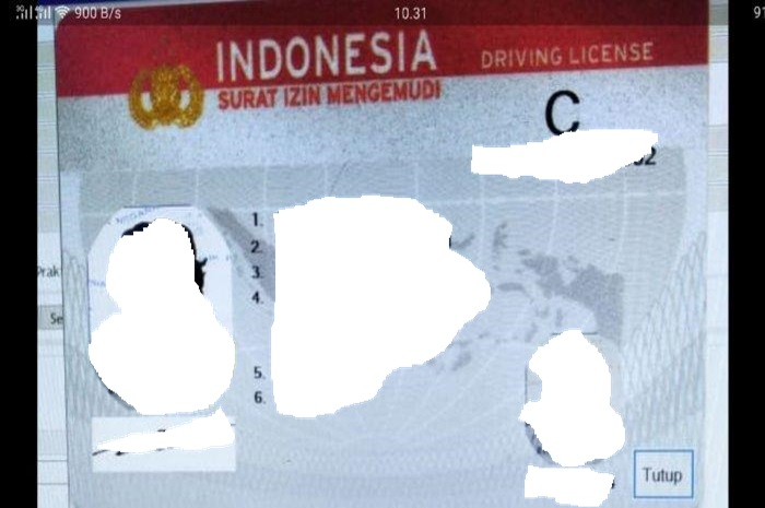 Foto ilustrasi SIM C. Biaya perpanjang SIM mati hanya Rp 75 ribu?