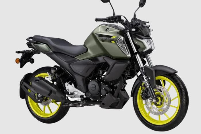 Yamaha FZ-S 2024 detail tampilan warna Cyber Green