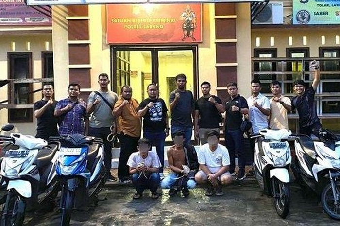 Tiga maling motor di Banda Aceh mencuri 7 motor Honda BeAT.