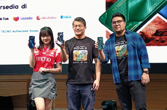 Peluncuran Tecno POVA 6 sebagai HP gaming 2 jutaan terbaru di Indonesia.