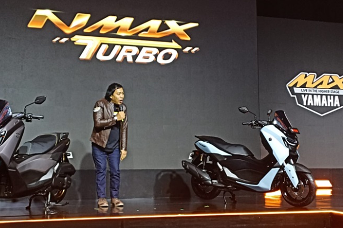 Komeng saat launching Yamaha NMAX Turbo 2024.