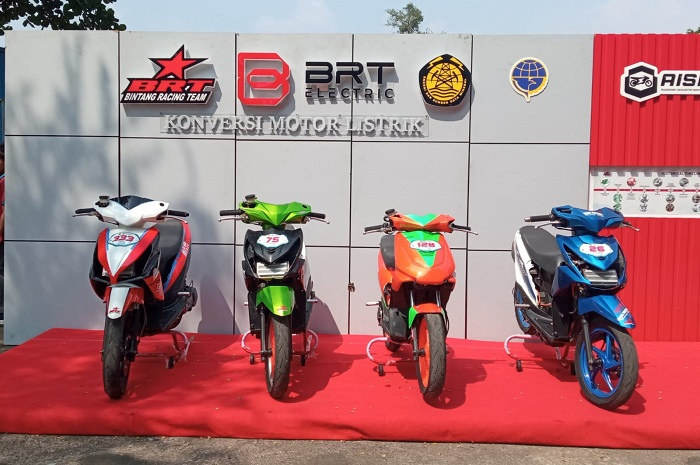 Modifikasi motor listrik untuk balap garapan BRT.