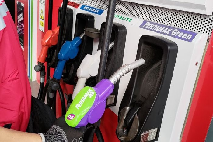 Foto ilustrasi Pertalite dan Pertamax di SPBU Pertamina.