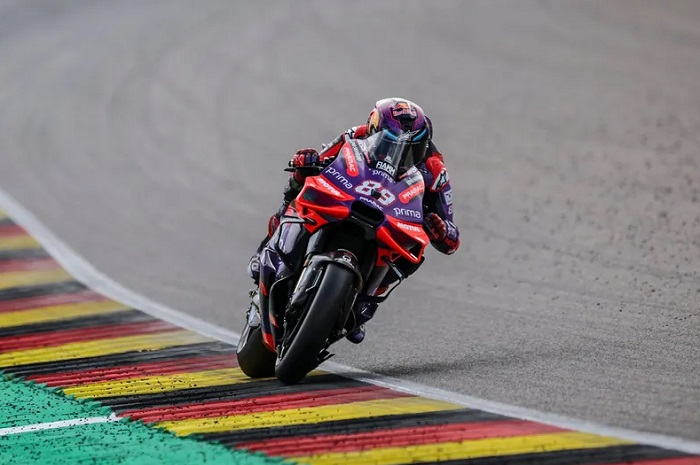 Jorge Martin juara balap Sprint MotoGP Jerman 2024 di Sirkuit Sachsenring, Sabtu (6/7/2024).