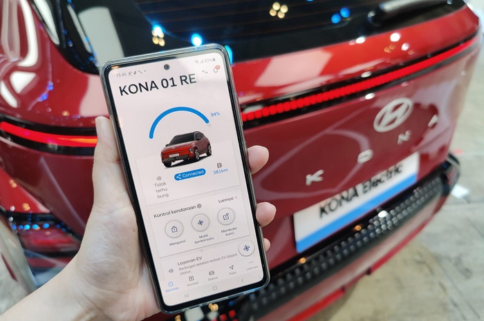 Aplikasi Bluelink versi terbaru untuk Hyundai All New KONA Electric
