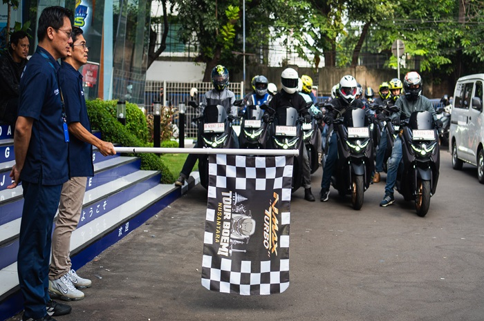 Titik awal keberangkatan Yamaha NMAX Turbo 2024 jelajah jalur Indonesia.