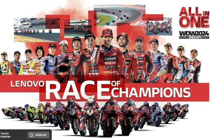 Link live streaming Marc Marquez lawan deretan juara Ducati pakai motor baru Ducati Panigale V4.