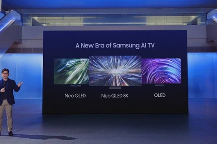 Samsung memperkenalkan sejumlah produk smart TV baru dengan panel QLED dan OLED serta fitur AI seperti upscalling