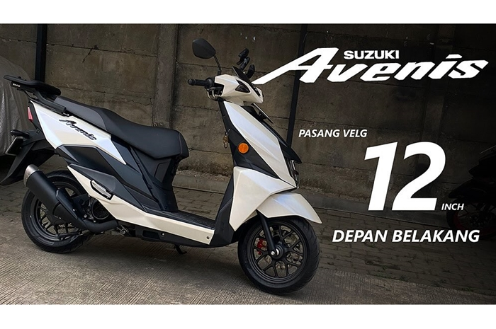 Suzuki Avenis 125 modifikasi pelek Stylo 160